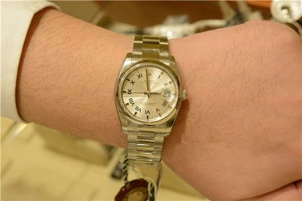 Rolex Oyster Perpetual Datejust Replica Watches With Roman Numerals Time Scales